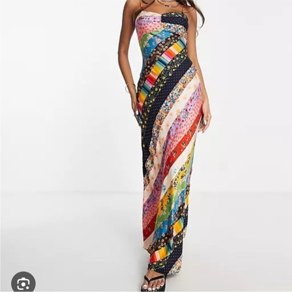 RARE LIMITED EDITION Free People Multicolor Striped Dress - Picture 6 of 6